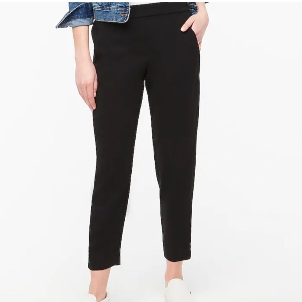 Jcrew NWT Jamie elastic waist black pants size 10